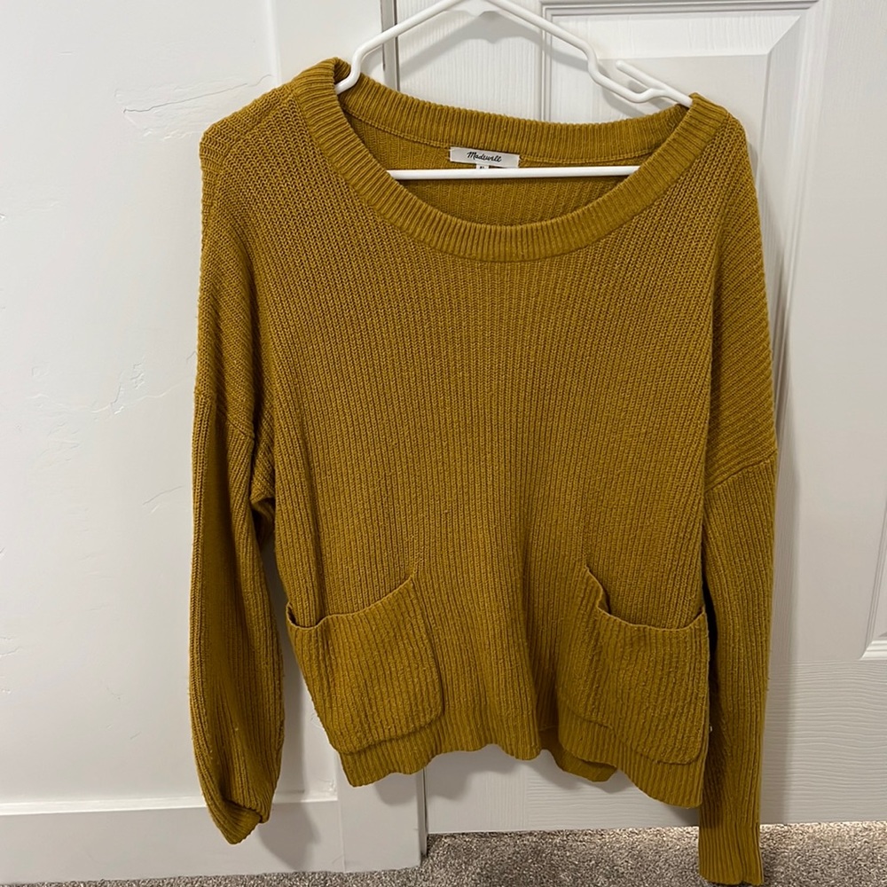 Madewell gold sweater